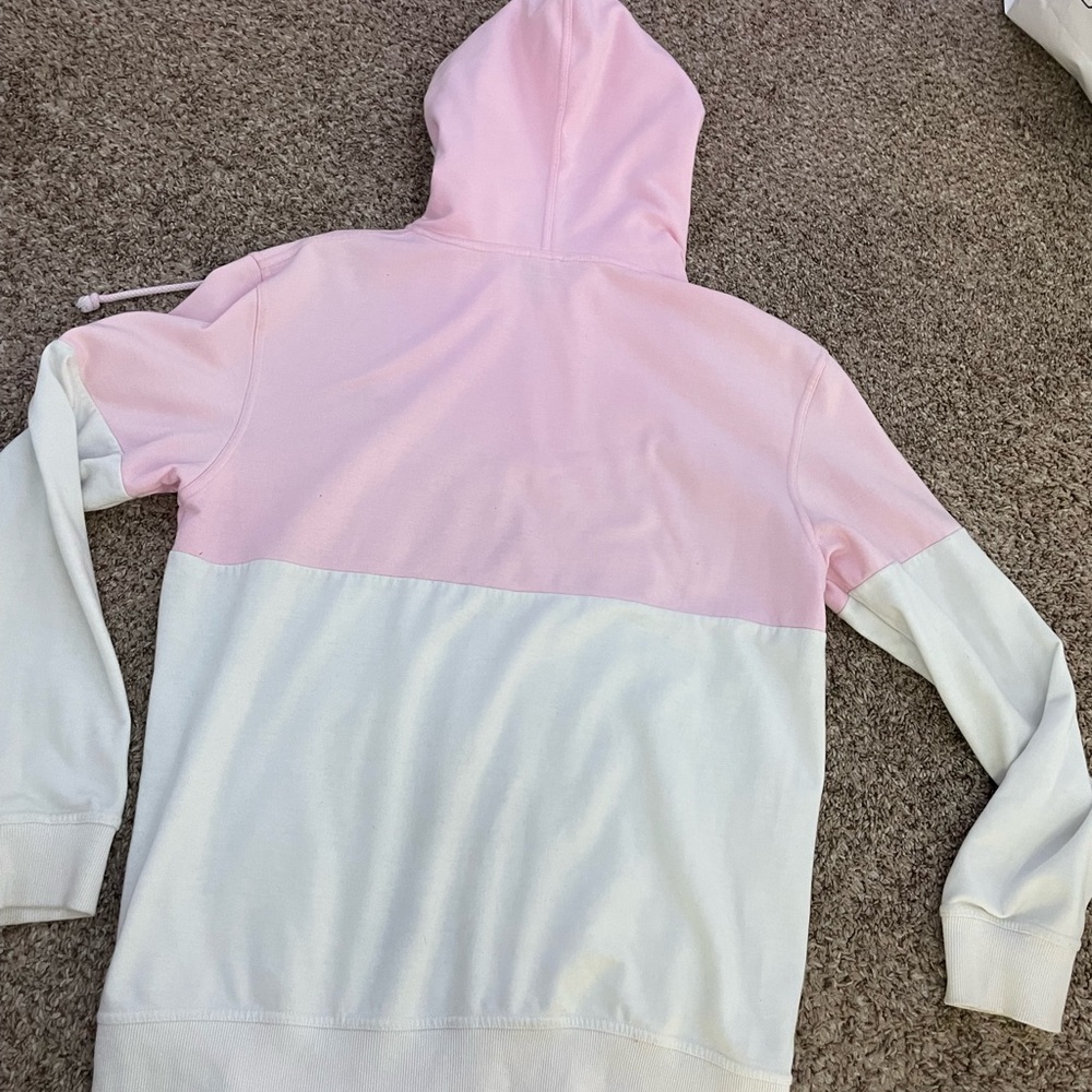 pink and white ODD FUTURE hoodie